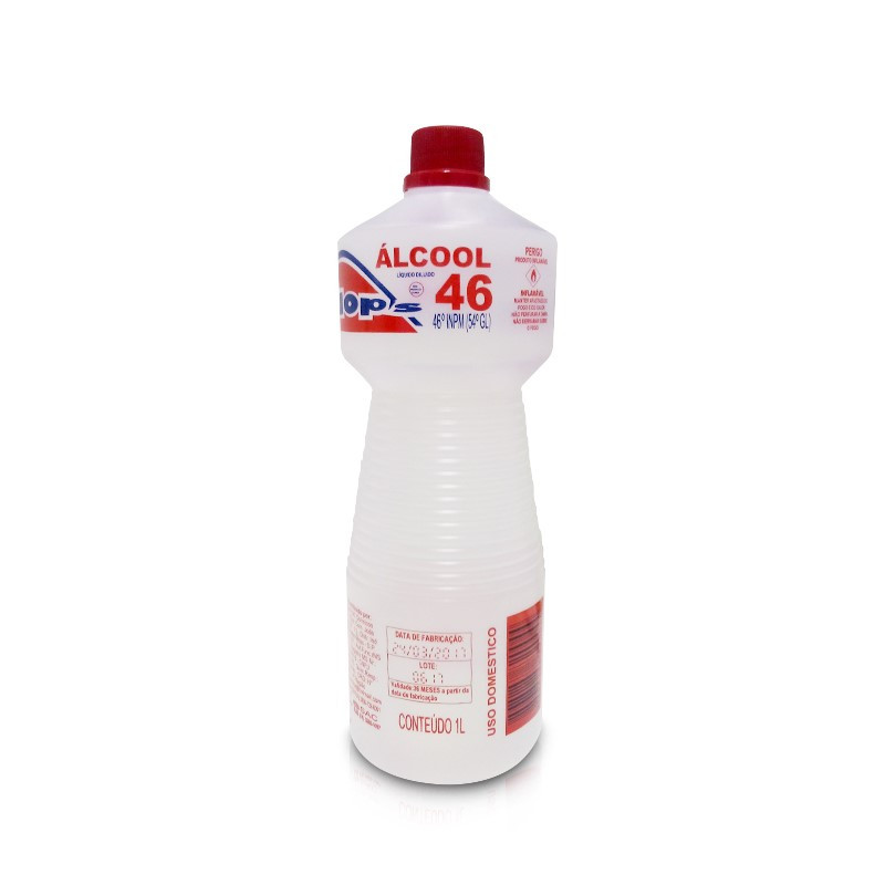 ALCOOL ETILICO 46,2% 1 LITRO -